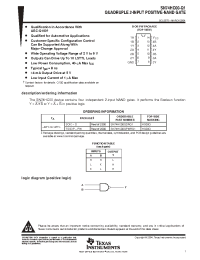 Datasheet SN74HC00QDRQ1 manufacturer TI